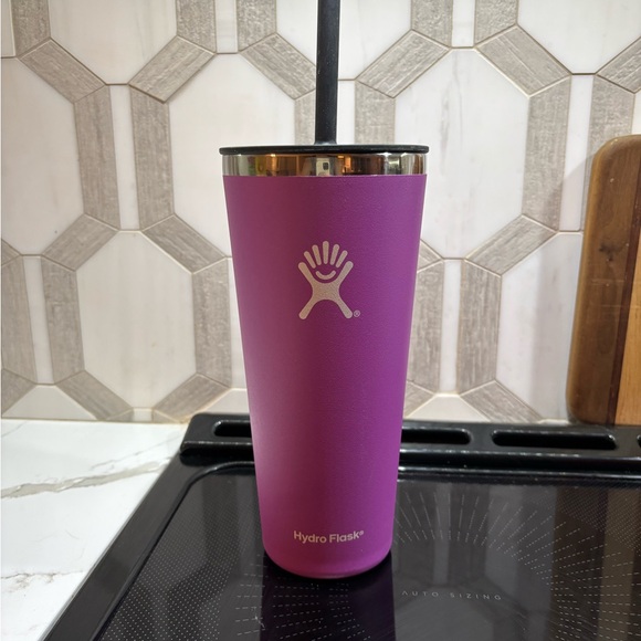 Hydro Flask Magenta Tumbler with Straw - Picture 1 of 5